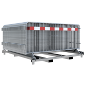 SET | with 50 crowd barrier type E | with and without touch bar | with one touch strip, red / white, RA1/A